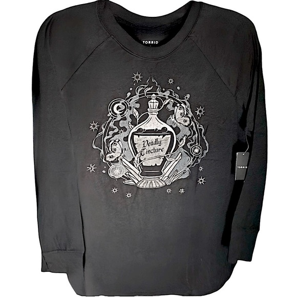 TORRID Deadly Potion Classic Fit Long Sleeve Tee‎ NWT - Picture 1 of 6